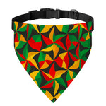 Abstract Reggae Pattern Print Over The Collar Dog Bandana