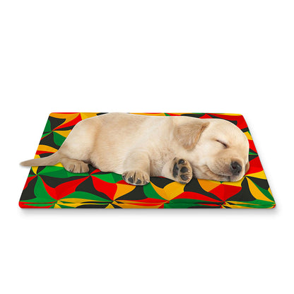 Abstract Reggae Pattern Print Pet Cooling Mat Cover