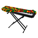 Abstract Reggae Pattern Print Piano Keyboard Cover