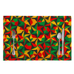 Abstract Reggae Pattern Print Placemat