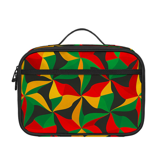 Abstract Reggae Pattern Print Portable Lunch Bag