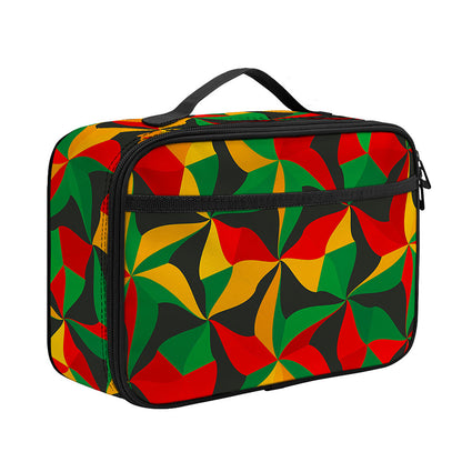 Abstract Reggae Pattern Print Portable Lunch Bag