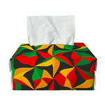 Abstract Reggae Pattern Print Rectangle Tissue Box Cover