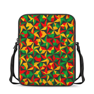 Abstract Reggae Pattern Print Rectangular Crossbody Bag