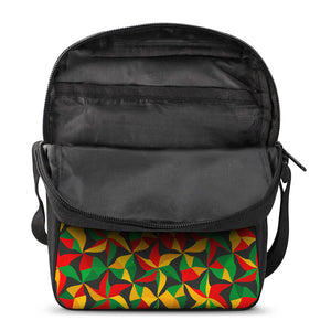 Abstract Reggae Pattern Print Rectangular Crossbody Bag
