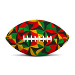 Abstract Reggae Pattern Print Rugby Ball
