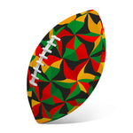 Abstract Reggae Pattern Print Rugby Ball