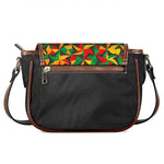 Abstract Reggae Pattern Print Saddle Bag