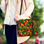 Abstract Reggae Pattern Print Shoulder Strap Bible Bag