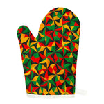 Abstract Reggae Pattern Print Single Oven Mitt