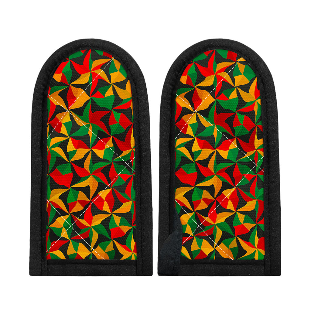 Abstract Reggae Pattern Print Skillet Handle Cover