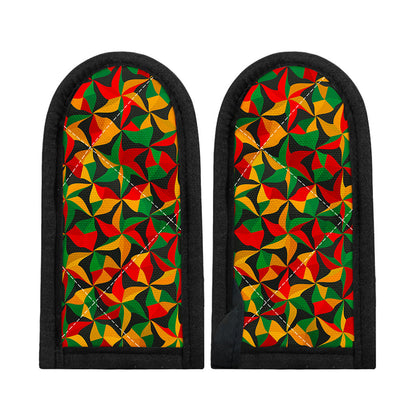 Abstract Reggae Pattern Print Skillet Handle Cover