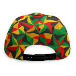Abstract Reggae Pattern Print Snapback Cap