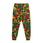 Abstract Reggae Pattern Print Sweatpants