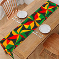 Abstract Reggae Pattern Print Table Runner