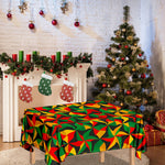 Abstract Reggae Pattern Print Tablecloth
