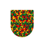 Abstract Reggae Pattern Print Toilet Lid Cover