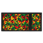 Abstract Reggae Pattern Print Trifold Wallet