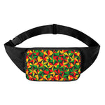 Abstract Reggae Pattern Print Waist Bag