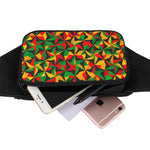 Abstract Reggae Pattern Print Waist Bag