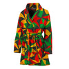 Abstract Reggae Pattern Print Women's Bathrobe