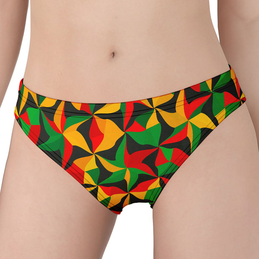 Abstract Reggae Pattern Print Women's Panties