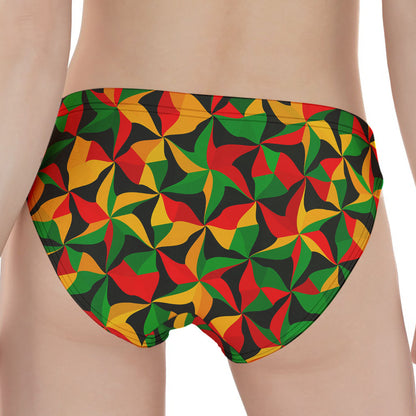 Abstract Reggae Pattern Print Women's Panties