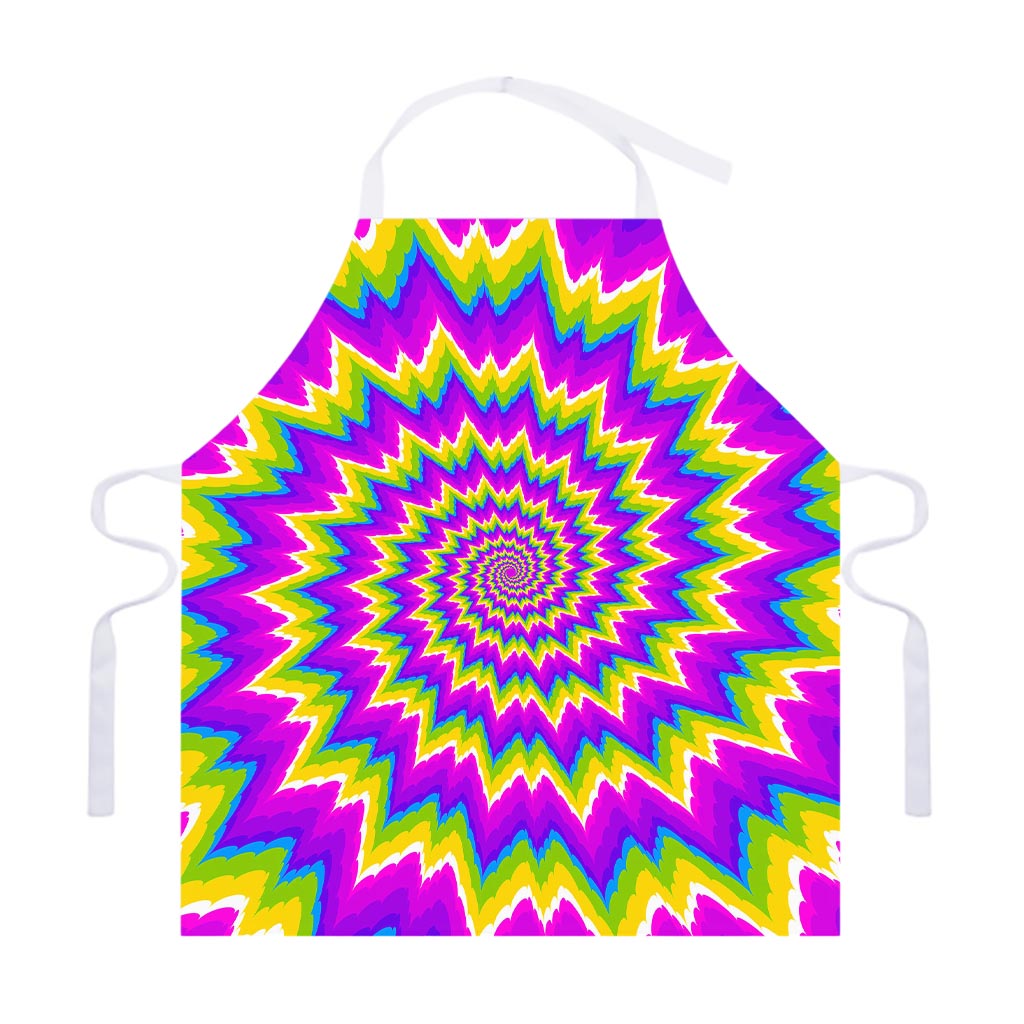 Abstract Spiral Moving Optical Illusion Adjustable Apron