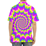 Abstract Spiral Moving Optical Illusion Aloha Shirt