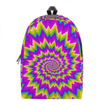 Abstract Spiral Moving Optical Illusion Backpack