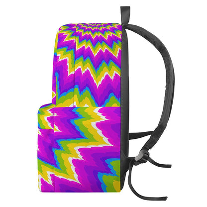 Abstract Spiral Moving Optical Illusion Backpack