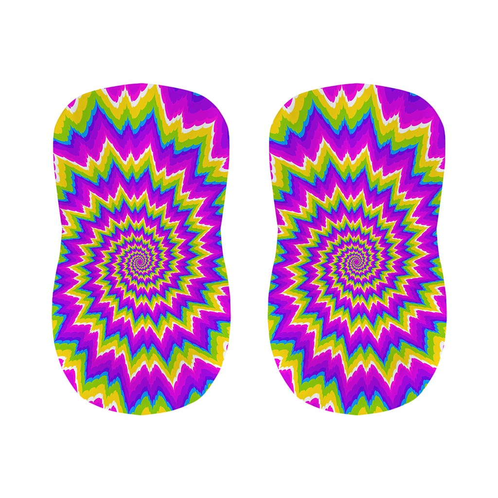 Abstract Spiral Moving Optical Illusion Bar Stool Covers