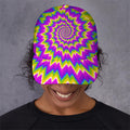 Abstract Spiral Moving Optical Illusion Baseball Cap