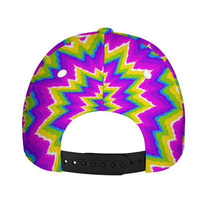 Abstract Spiral Moving Optical Illusion Baseball Cap