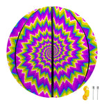 Abstract Spiral Moving Optical Illusion Basketball