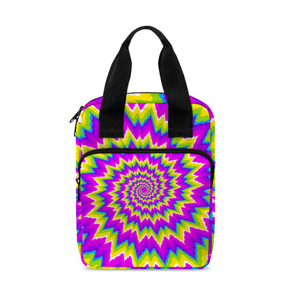 Abstract Spiral Moving Optical Illusion Bible Tote Bag