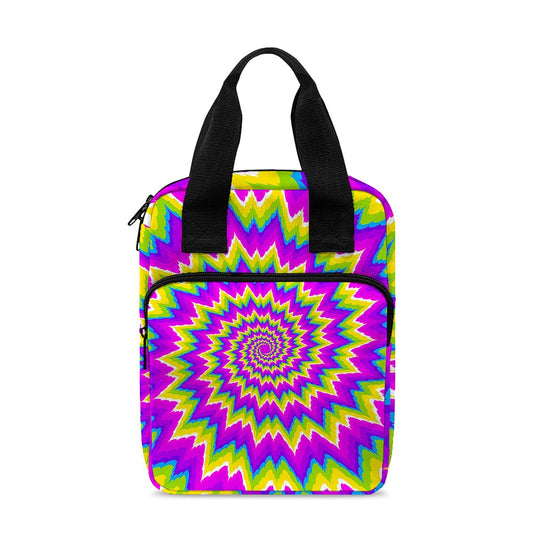 Abstract Spiral Moving Optical Illusion Bible Tote Bag