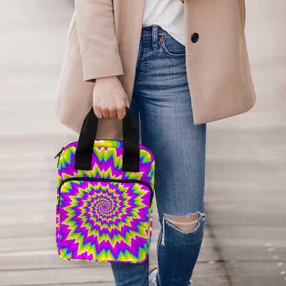 Abstract Spiral Moving Optical Illusion Bible Tote Bag