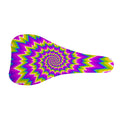 Abstract Spiral Moving Optical Illusion Bicycle Seat Cover