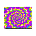 Abstract Spiral Moving Optical Illusion Bifold Wallet