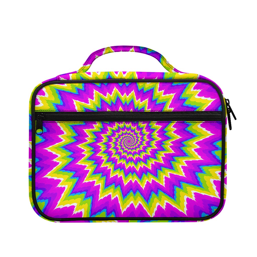 Abstract Spiral Moving Optical Illusion Briefcase Bible Bag