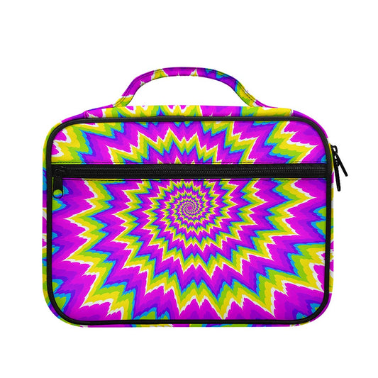 Abstract Spiral Moving Optical Illusion Briefcase Bible Bag