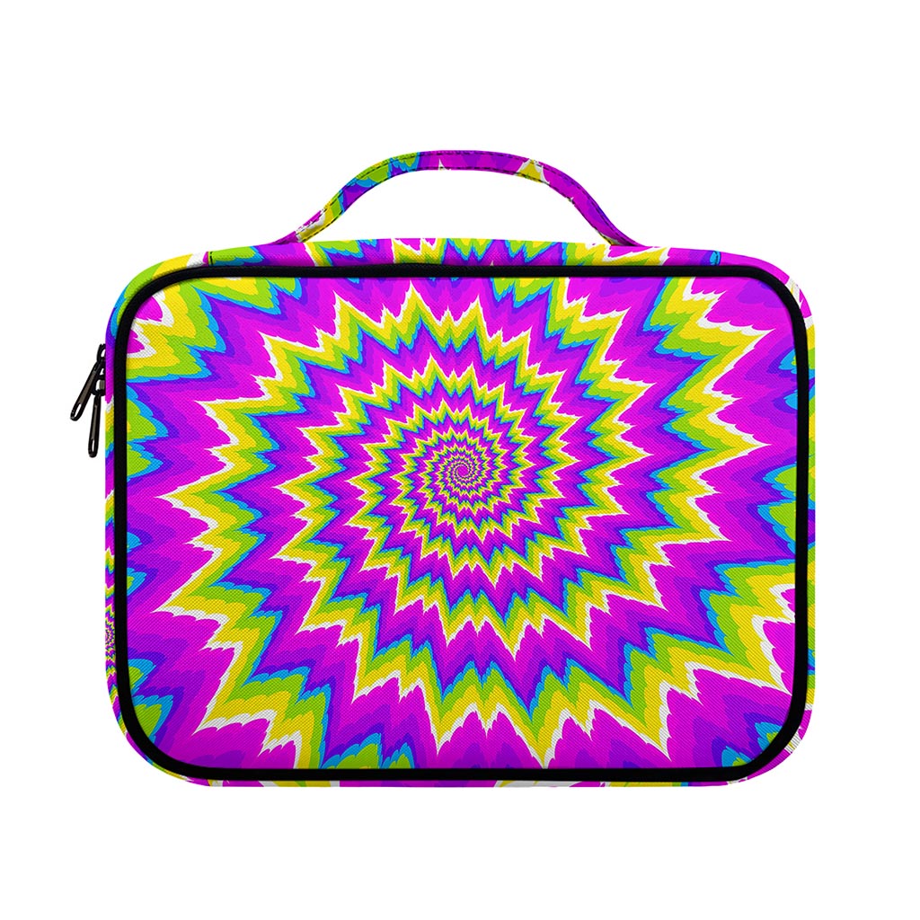 Abstract Spiral Moving Optical Illusion Briefcase Bible Bag