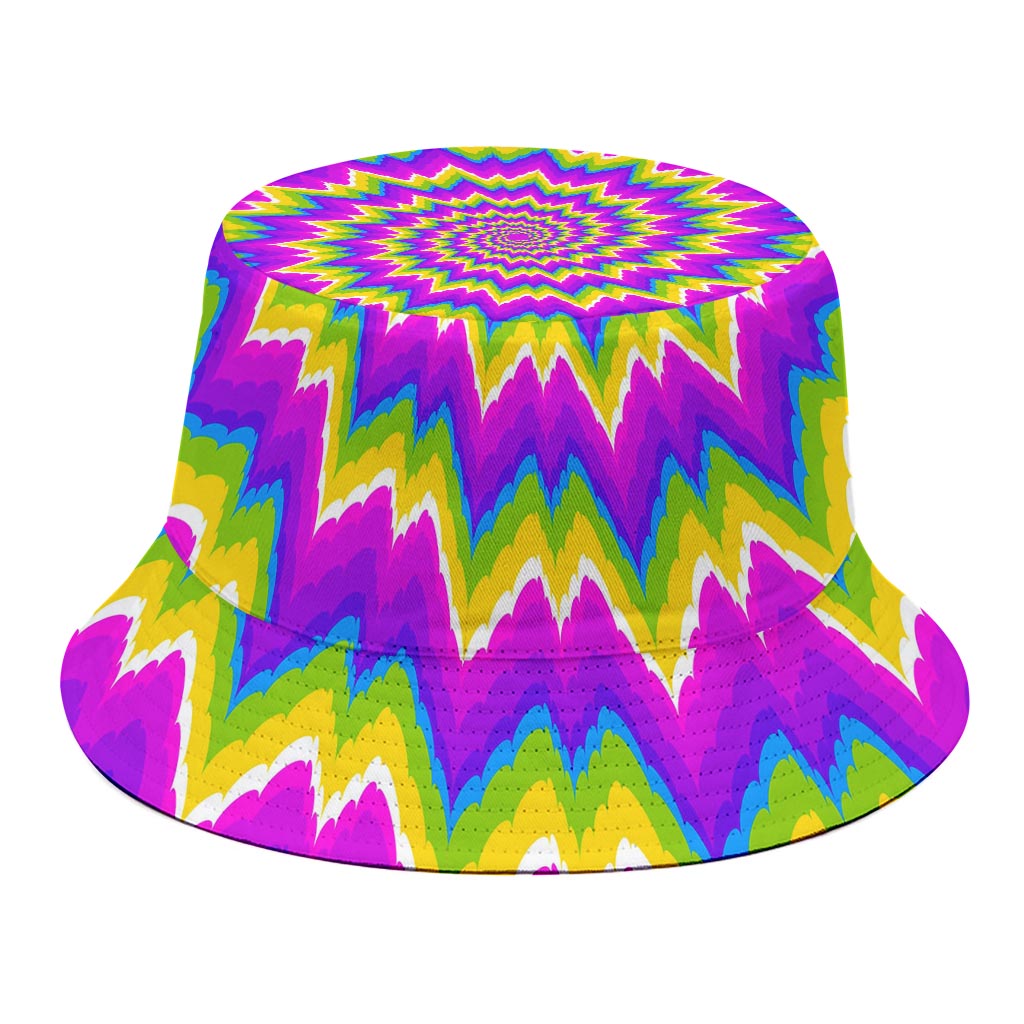 Abstract Spiral Moving Optical Illusion Bucket Hat