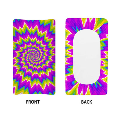 Abstract Spiral Moving Optical Illusion Changing Pad Cover