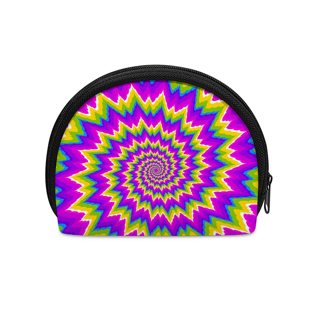 Abstract Spiral Moving Optical Illusion Coin Purse