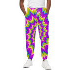 Abstract Spiral Moving Optical Illusion Cotton Pants