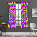 Abstract Spiral Moving Optical Illusion Grommet Curtain Panels