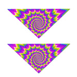 Abstract Spiral Moving Optical Illusion Dog Bandana