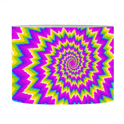 Abstract Spiral Moving Optical Illusion Drum Lamp Shade